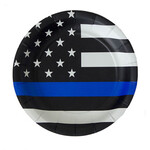 Havercamp 7" Police Thin Blue Line Plates - 8ct.
