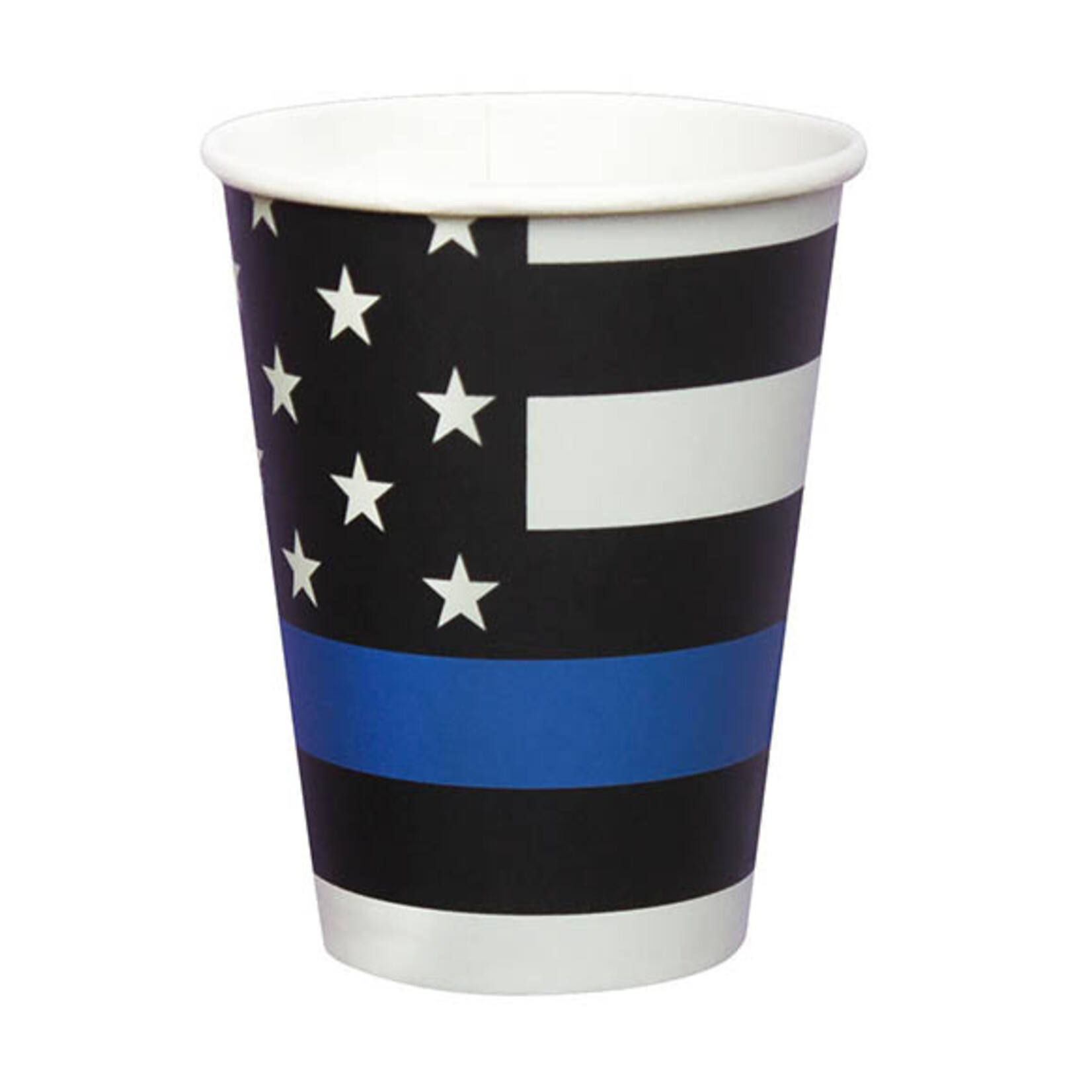 Havercamp 12oz. Police Thin Blue Line Paper Cups - 8ct.