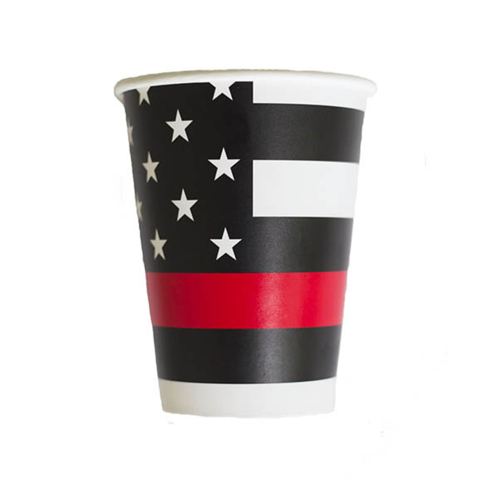 Havercamp 12oz. Fire / Emt Thin Red Line Cups - 8ct.