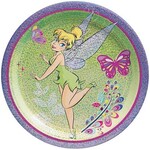 Amscan 7" Tinkerbell Prismatic Plates - 8ct.