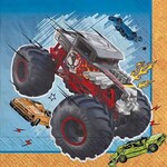 Amscan Hot Wheels Monster Truck Lunch Napkins - 16ct.