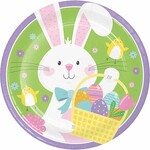 Creative Converting 9" Bowtie Bunny Easter Plates - 8ct.