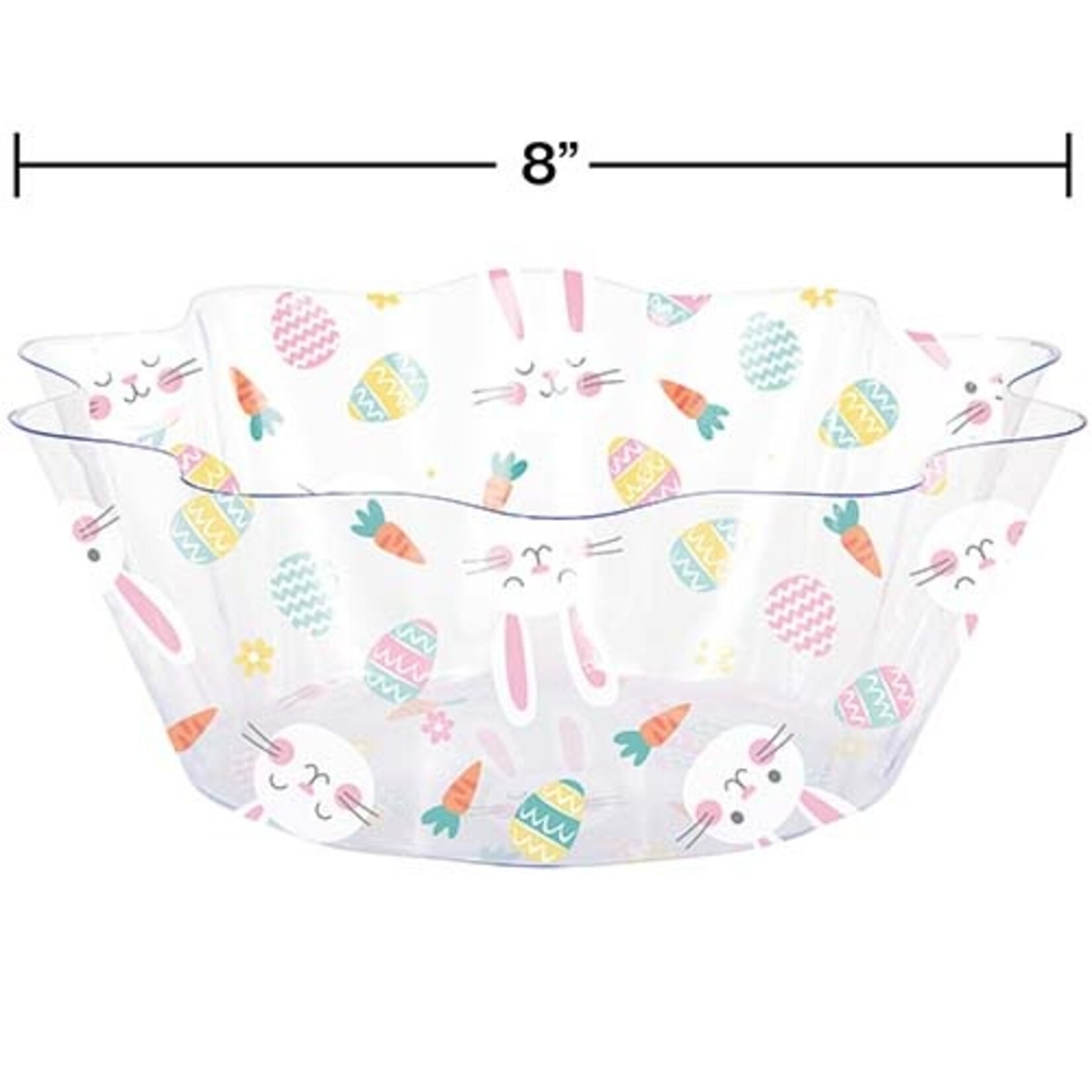Creative Converting 8" Easter Fluted Plastic Treat Bowl - 1ct.