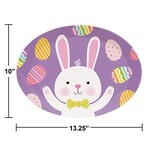 Creative Converting Easter Bunny Oval Tray - 1ct. (10" x 13")