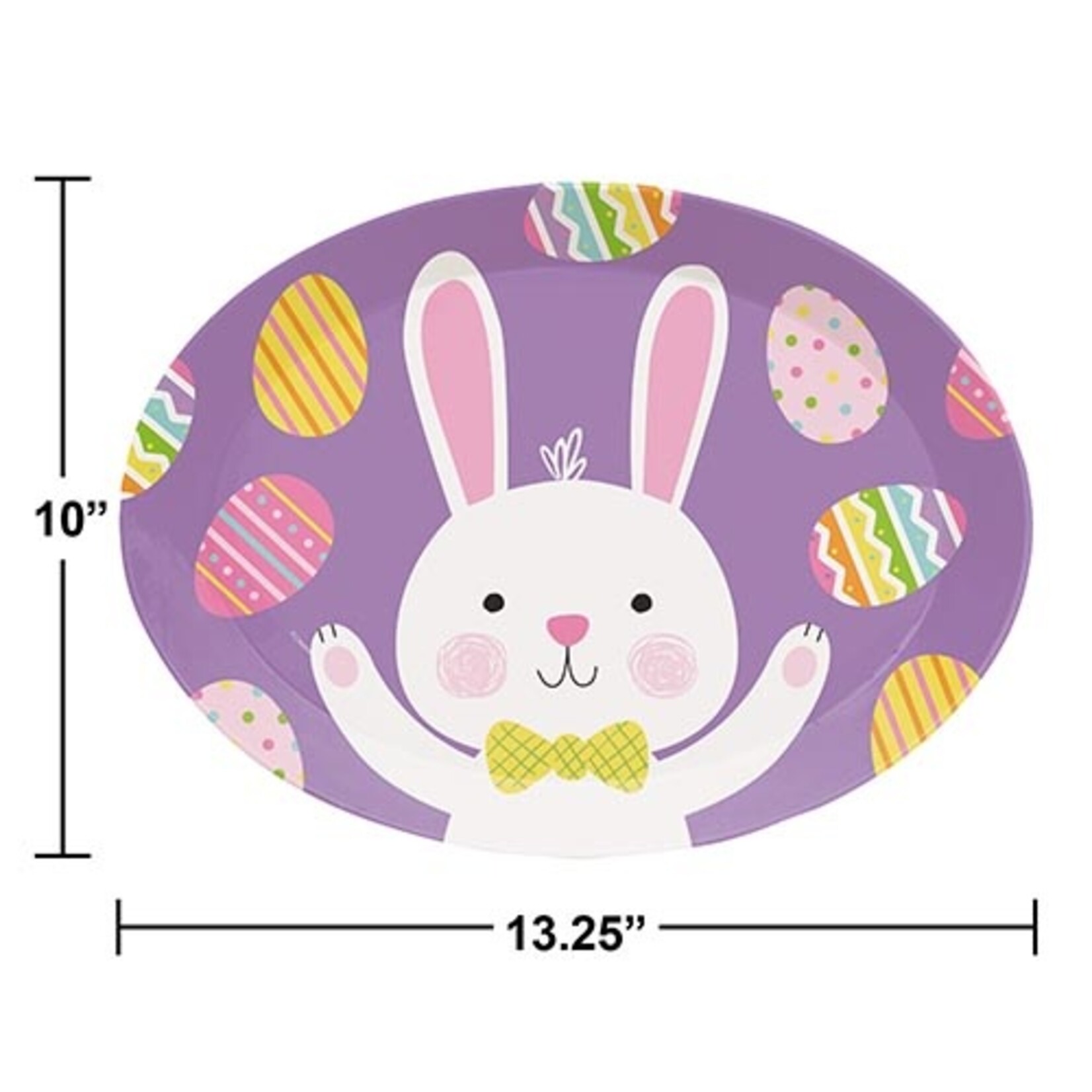 Creative Converting Easter Bunny Oval Tray - 1ct. (10" x 13")