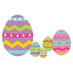 Amscan Easter Egg Corrugated Lawn Signs - 5ct.