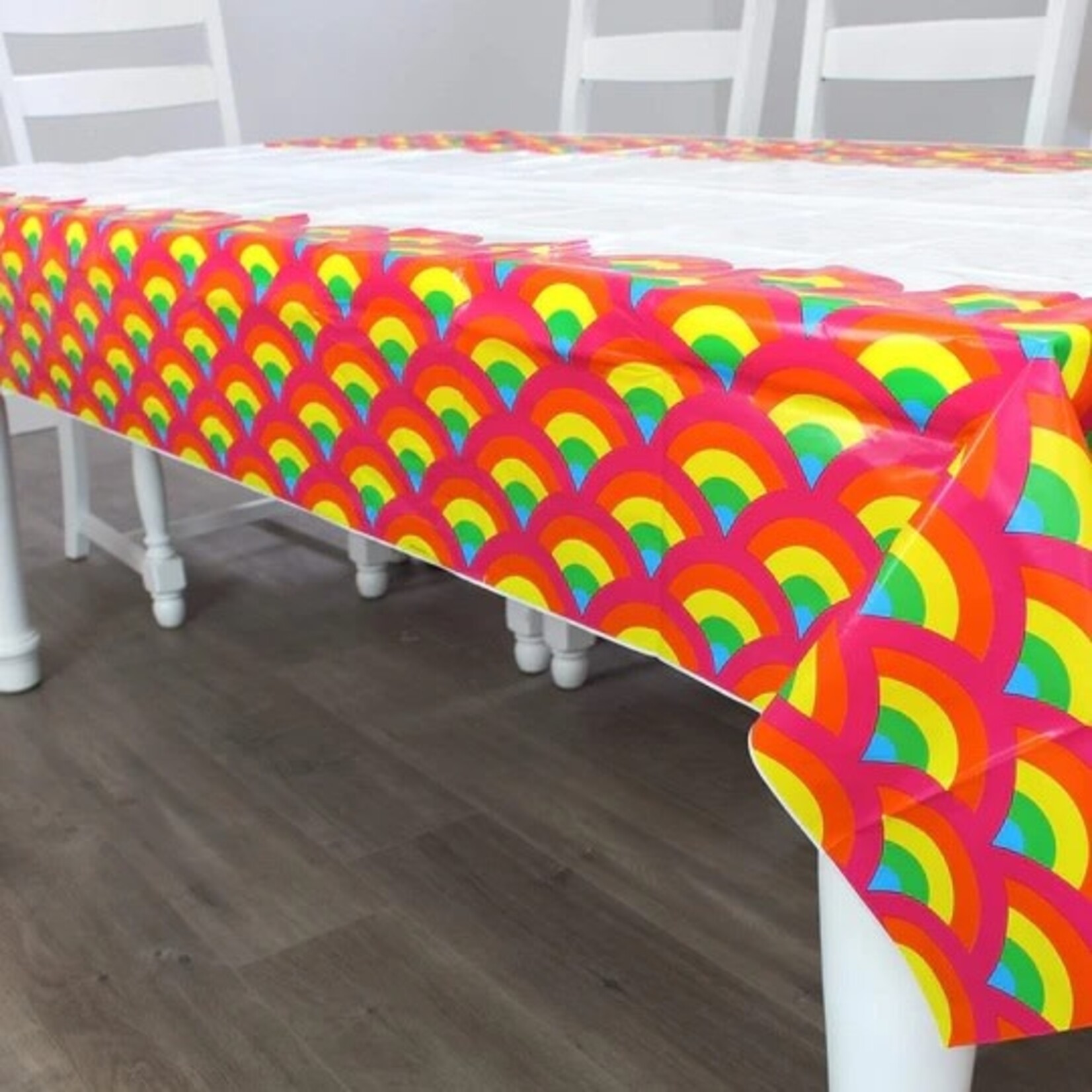 Prime Party Rainbow Unicorn Plastic Tablecover - 1ct. (47" x 108")