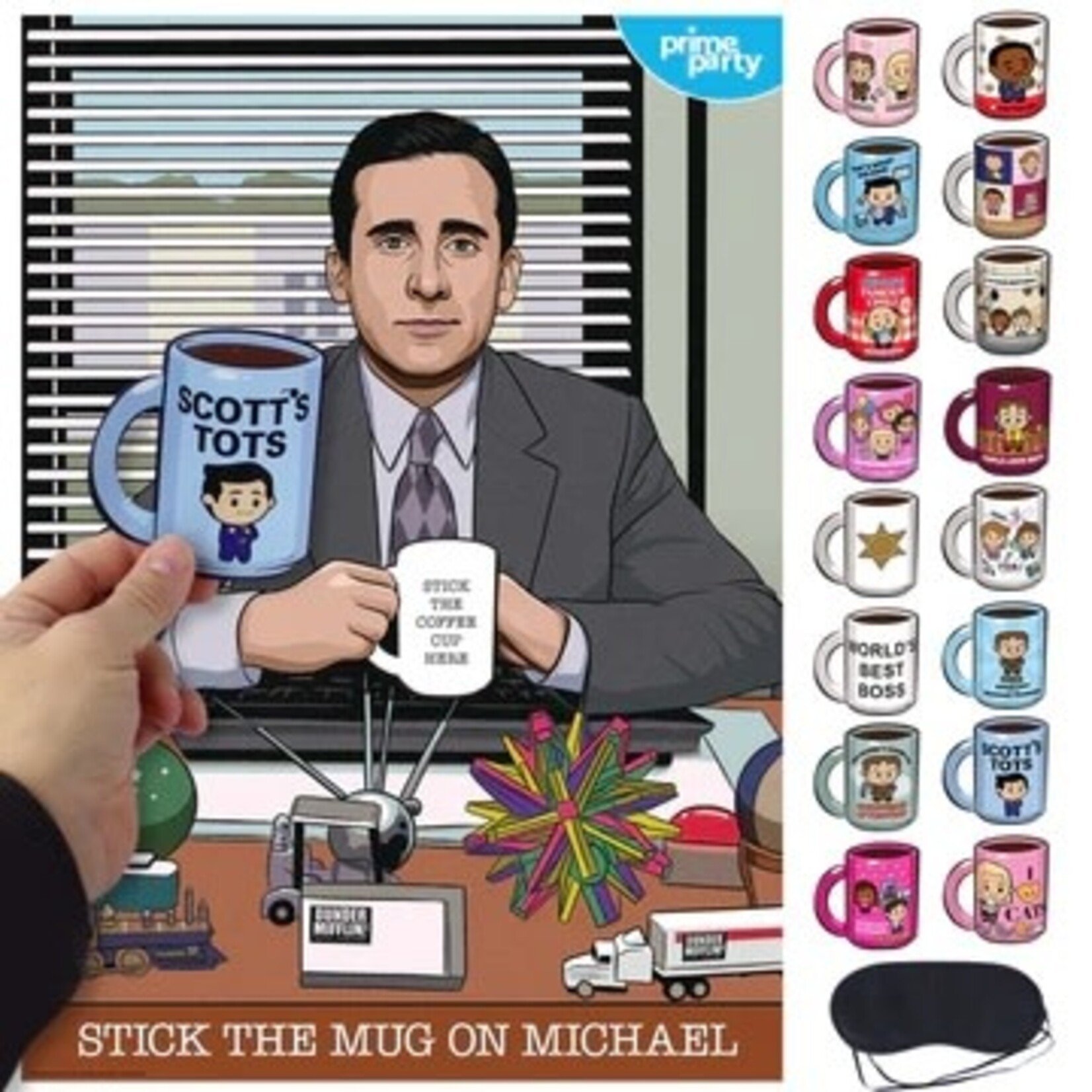 Prime Party The Office "Stick The Cup" Party Game - 16ct.