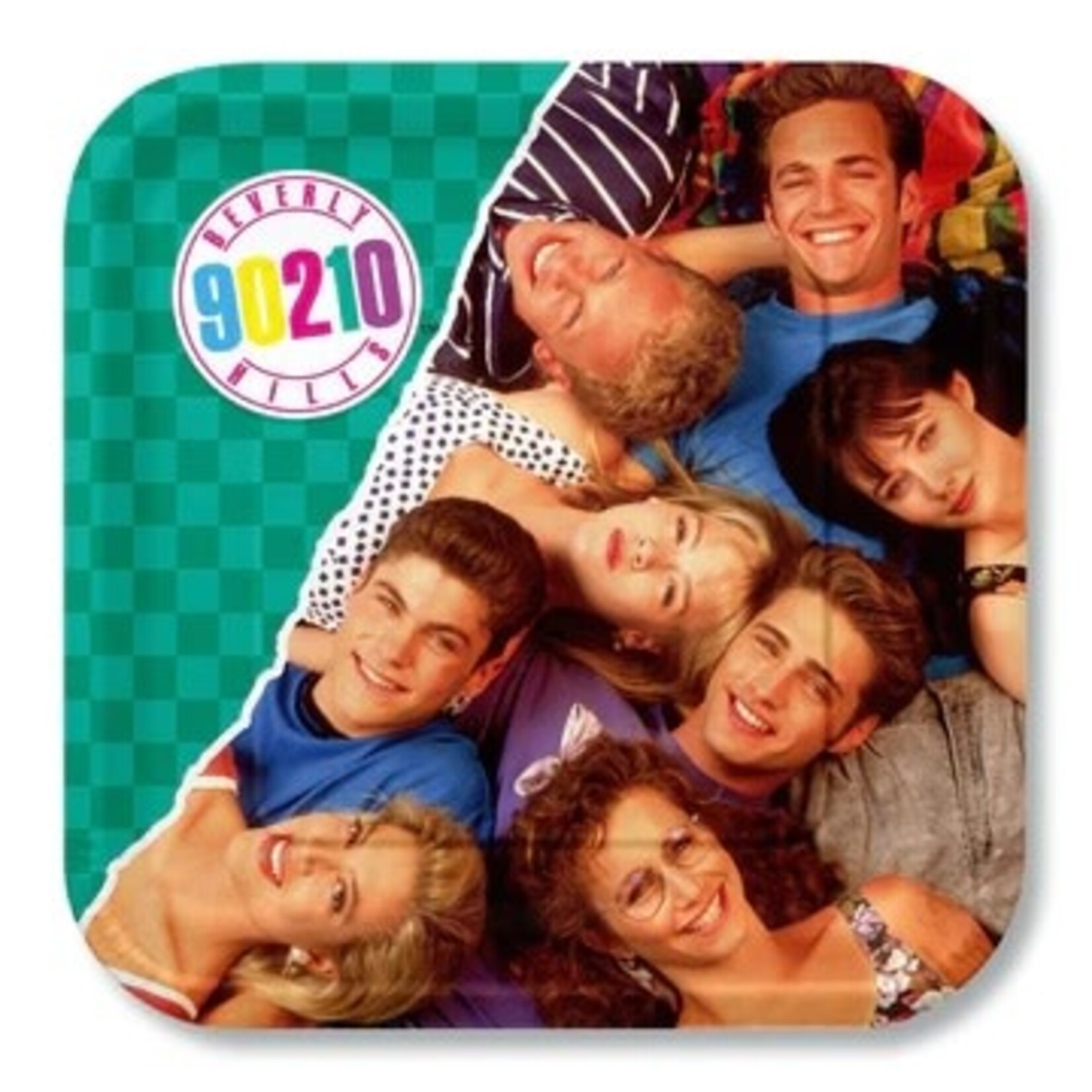 Prime Party 9" Beverly Hills 90210 Square Plates - 8ct.