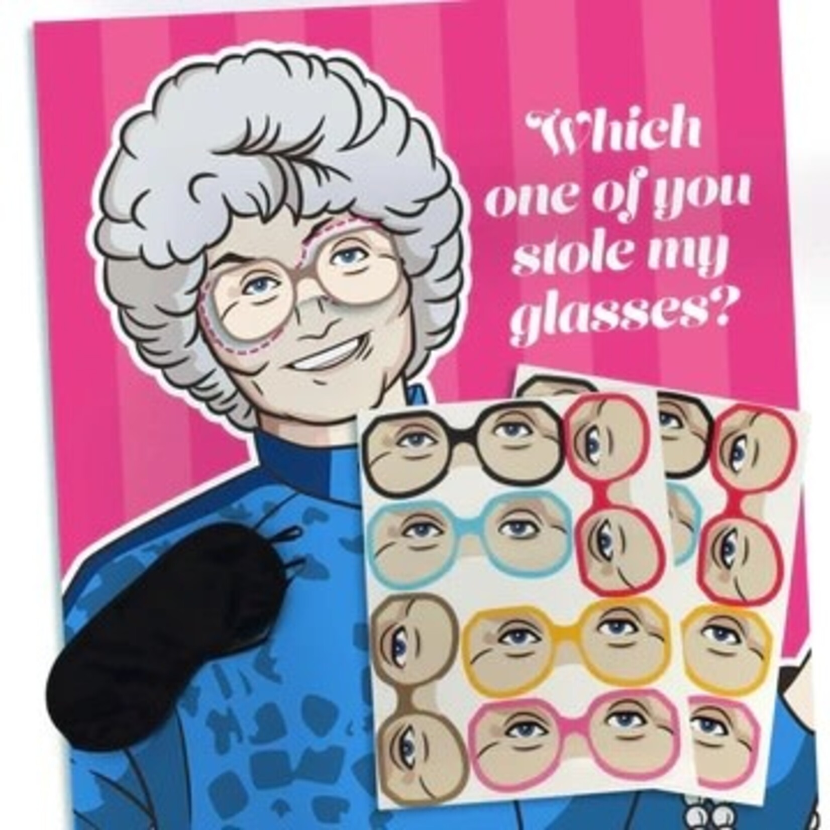 Prime Party The Golden Girls "Pin The Glasses" Party Game - 12ct.