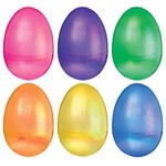 Amscan 3" Pearlescent Fillable Easter Eggs - 6ct.