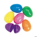 Fun Express 2" Plastic Bright Easter Eggs - 10ct.