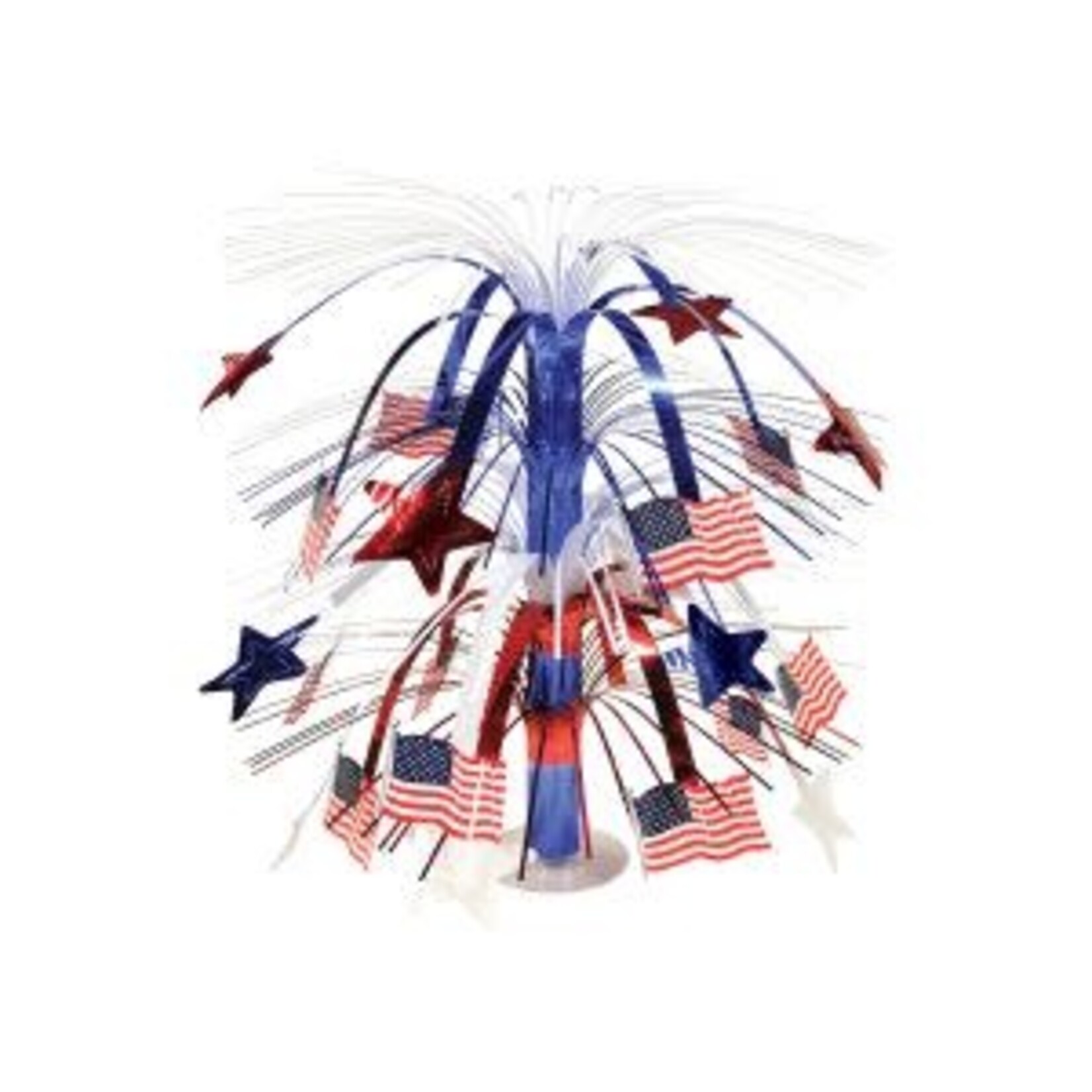 Beistle 18" American Flag Cascade Centerpiece - 1ct.
