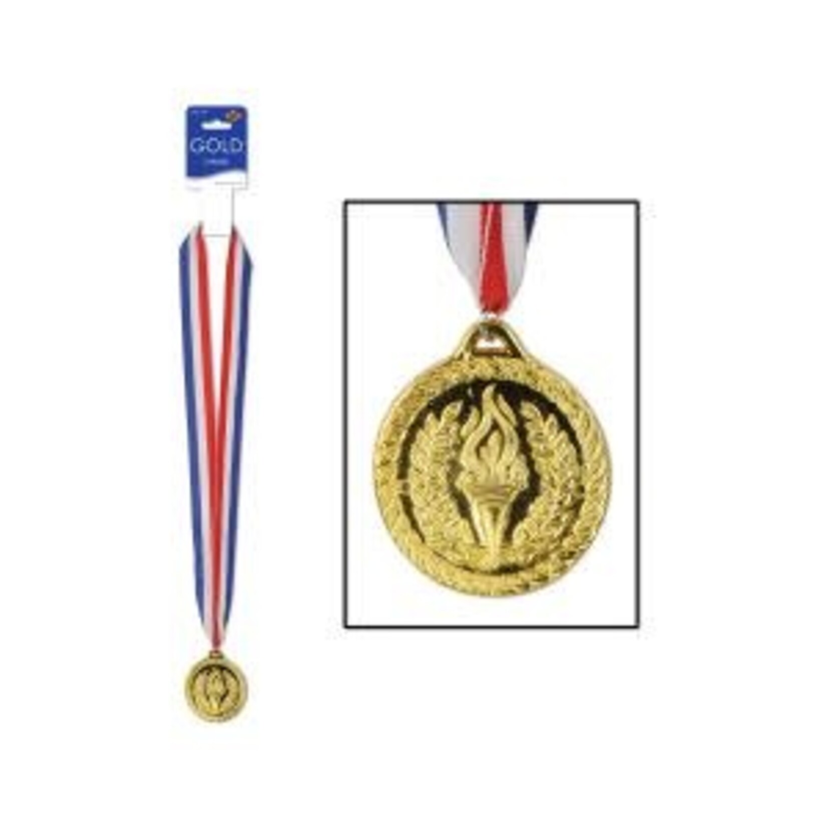 Beistle 30" Gold Medal Ribbon - 1ct.