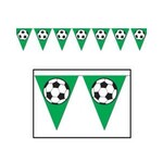 Beistle Soccer Ball Pennant Banner - 12ft.