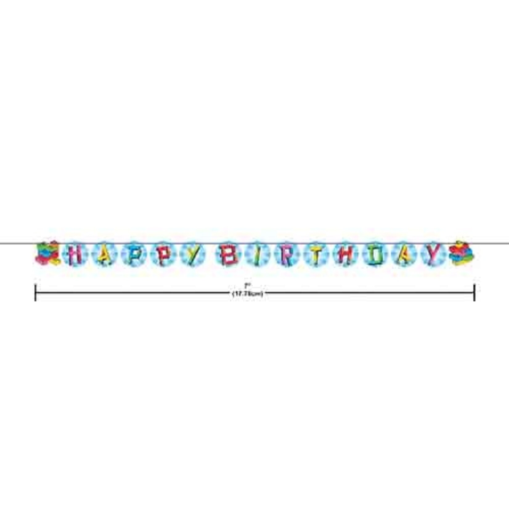 Creative Converting Block Bash Ribbon Banner - 1ct. (9.5')