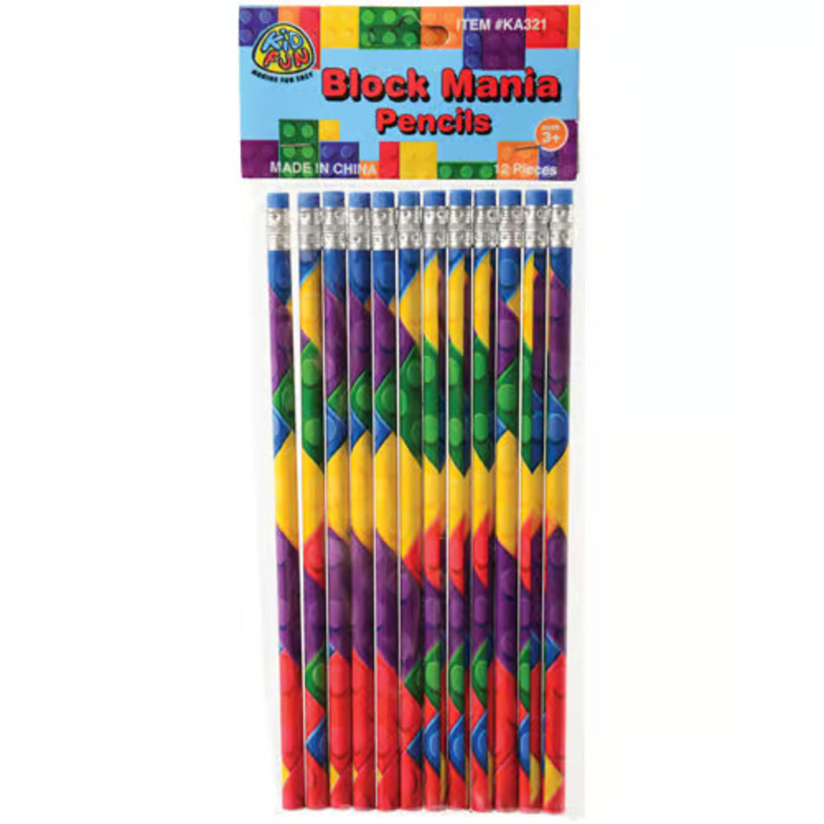 us toy Block Mania Pencils - 12ct.