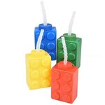 us toy Block Mania Sipper Favor Cups - 1ct. (Asst. Colors)