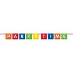 unique 6' Building Blocks Party Time Banner - 1ct.