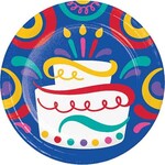 Creative Converting 7" Birthday Swirls Plates - 8ct.