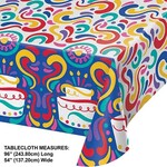Creative Converting 54" x 96" Birthday Swirls Paper Tablecover - 1ct.
