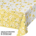 Creative Converting Sweet Daisy Paper Tablecover - 1ct. (54" x 96")