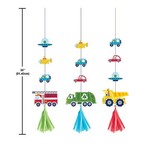 Creative Converting 36" Transportation Time Hanging Decorations - 3ct.
