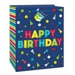 unique Peppy Birthday Large Gift Bag - 1ct. (10" x 12")