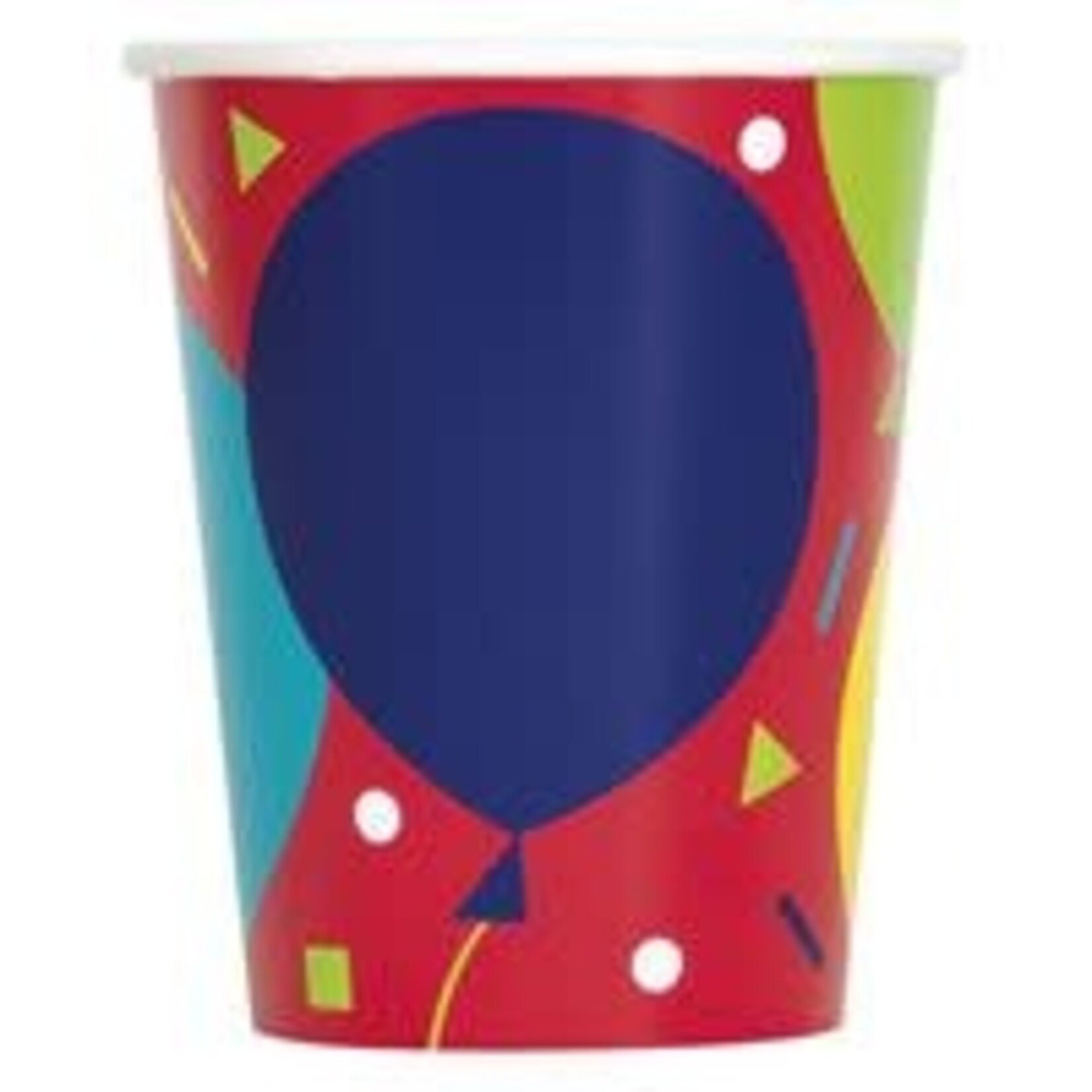 unique 9oz. Balloon Party Birthday Paper Cups - 8ct.