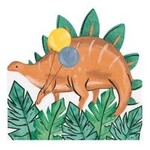 unique Partying Dinosaurs Shaped Lunch Napkins - 16ct.