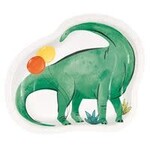 unique 8" Partying Dinosaurs Shaped Plates - 8ct.