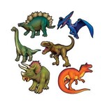 Beistle Dinosaur Stickers - 6ct.