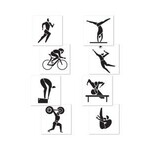 Beistle 16" Summer Sports Cutouts - 4ct. (Double Sided)