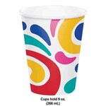 Creative Converting 9oz. Birthday Swirls Paper Cups - 8ct.