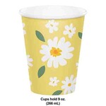 Creative Converting 9oz. Sweet Daisy Paper Cup - 8ct.