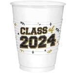 Amscan 16oz. Class of 2024 Plastic Party Cups - 25ct.