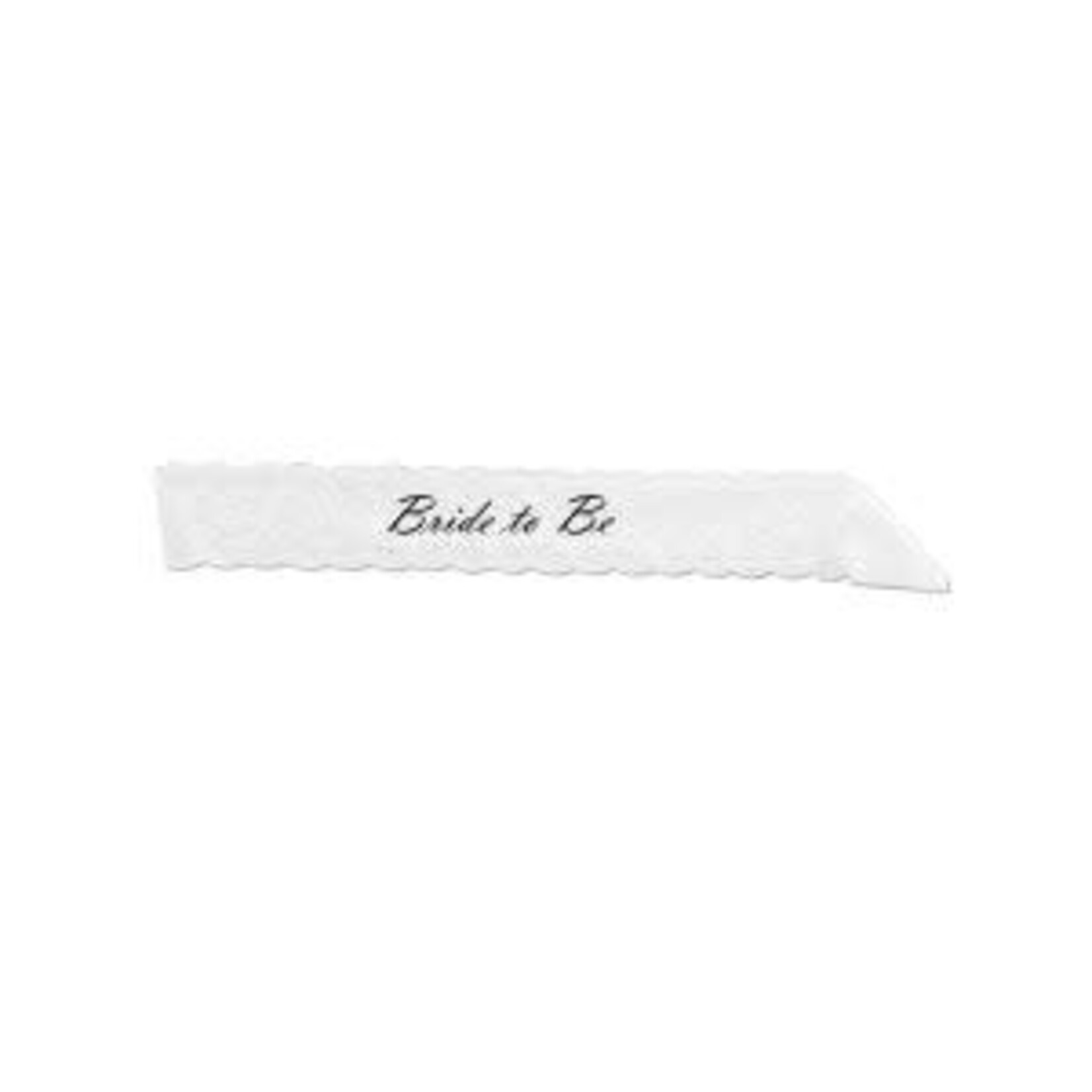 Beistle White Bride To Be Lace Sash - 1ct.