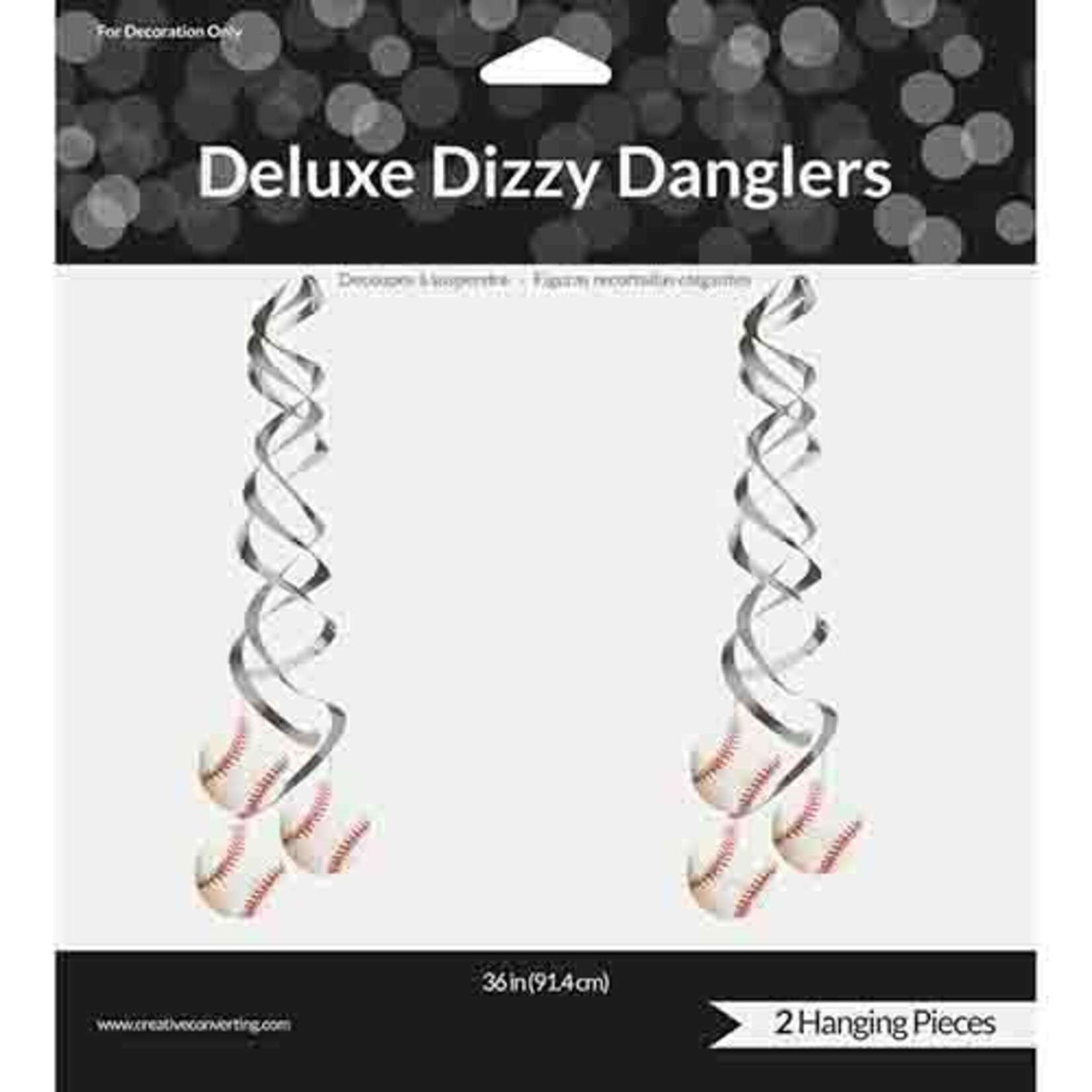 Creative Converting 36" Baseball Dizzy Danglers Decorations - 2ct.