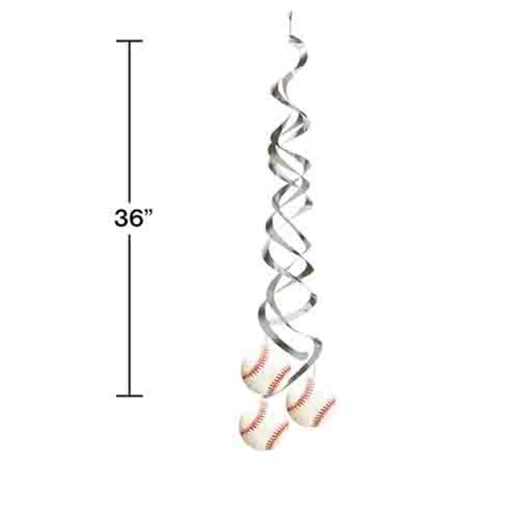 Creative Converting 36" Baseball Dizzy Danglers Decorations - 2ct.