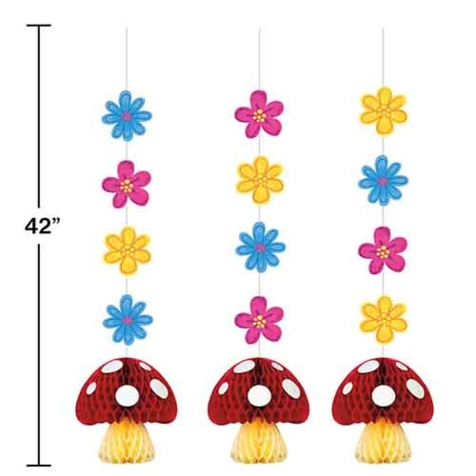 Creative Converting 42" Party Gnomes Hanging Cutouts - 3ct.