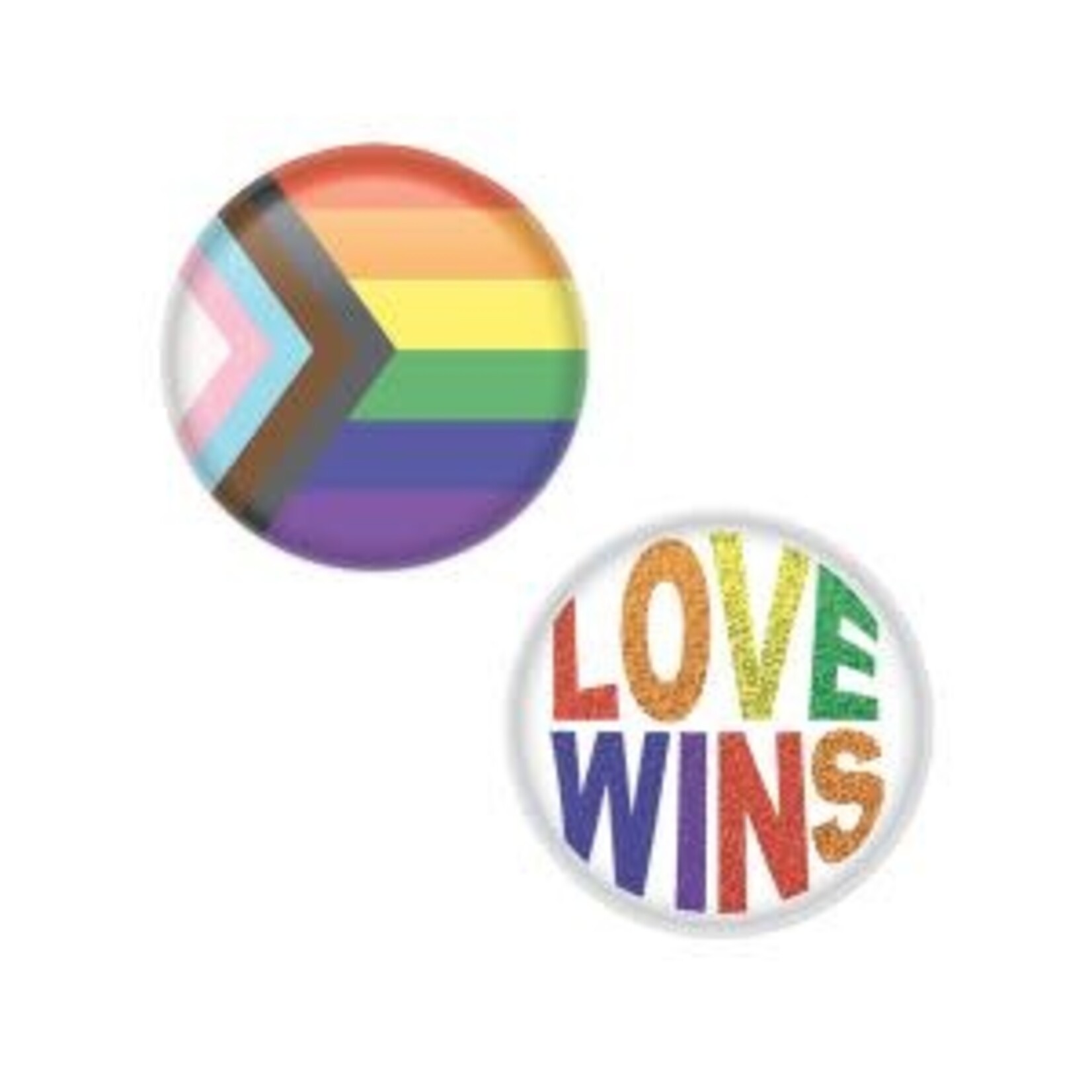 Beistle 2" Pride Buttons - 2ct.