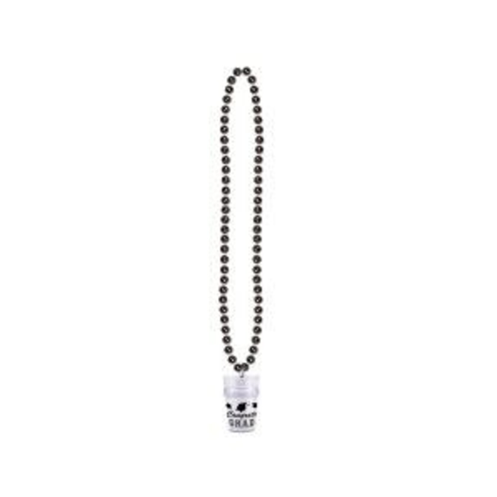 Beistle Black Beads w/ Graduation Shot Glass - 1ct.