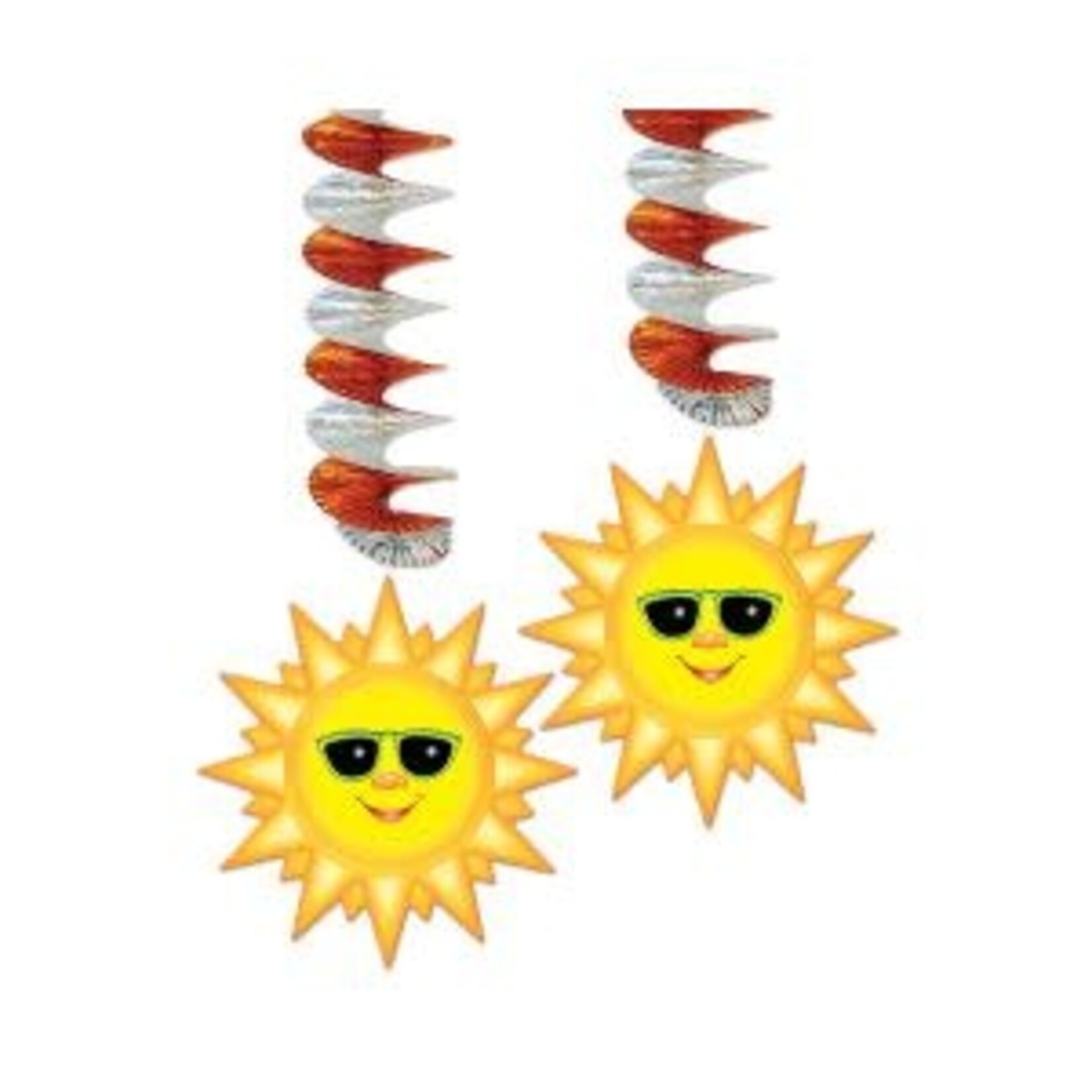Beistle 30" Sunburst Hanging Danglers - 2ct.