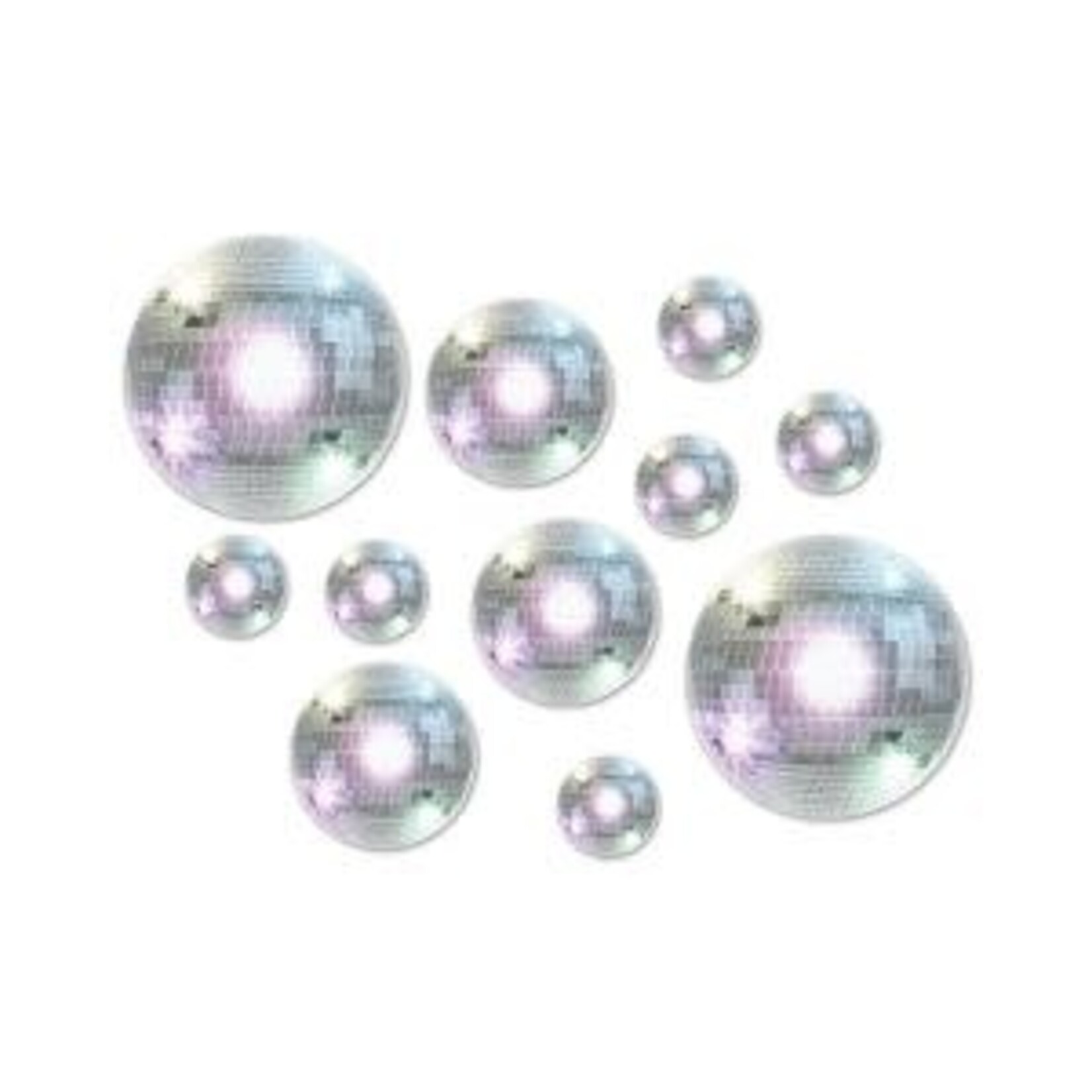 Beistle Disco Ball Cutouts - 20ct. (Asst. Sizes)
