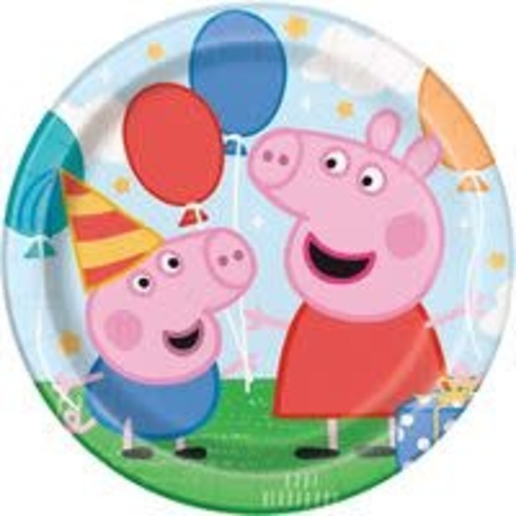 unique 9" Peppa Pig Plates - 8ct.