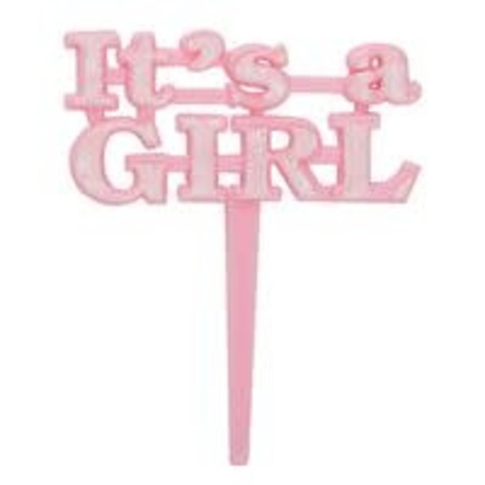 unique It's A Girl Cake Picks - 8ct.