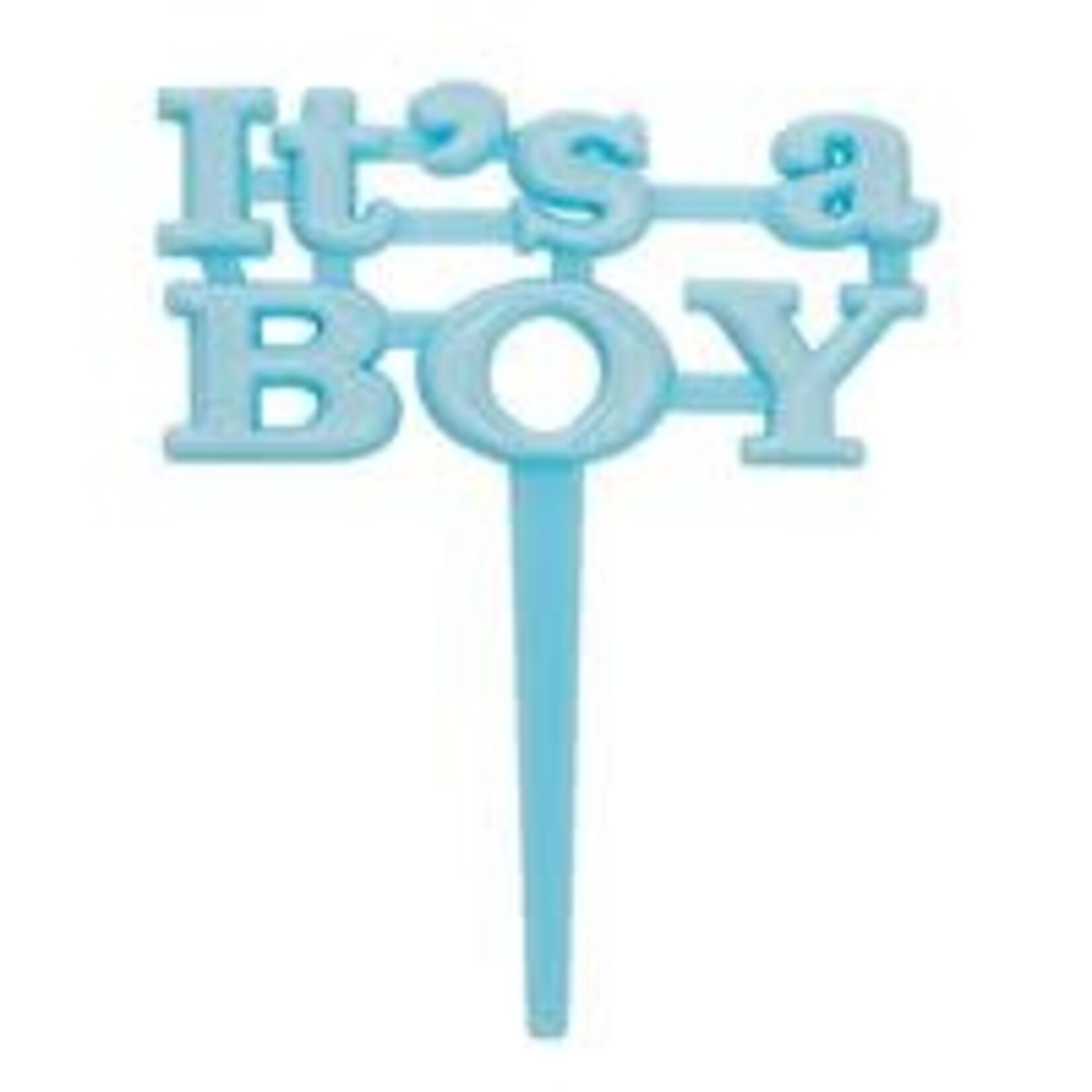 unique It's A Boy Blue Cake Picks - 8ct.
