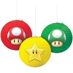 Amscan 9.5" Super Mario Brothers Lanterns w/ Add Ons - 3ct.