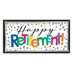 Amscan Horizontal Happy Retirement Banner - 1ct. (33.5" x 65")