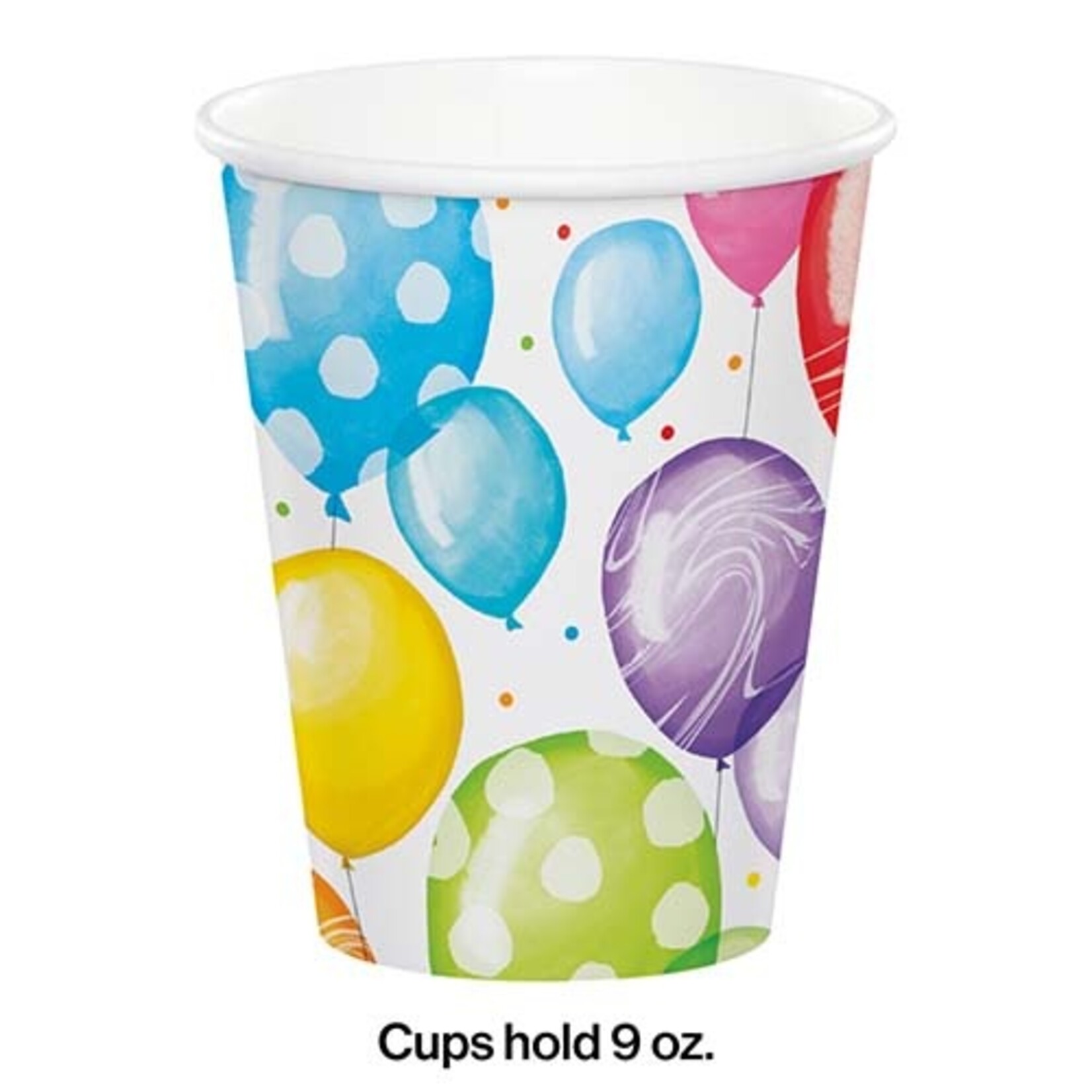 Creative Converting 9oz. Balloon Bash Paper Cups - 8ct.